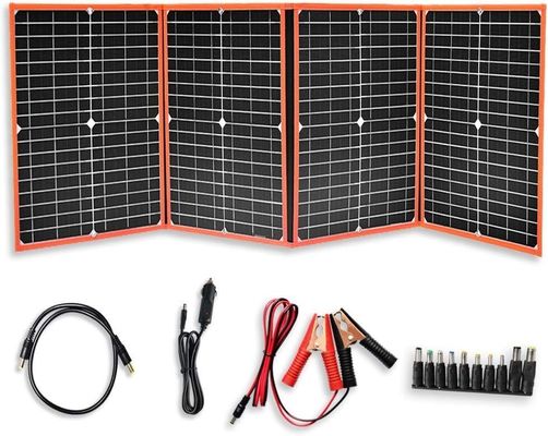 Panel solar portátil plegable de 80W para mochila cargador ligero para exteriores