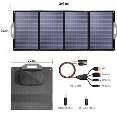 Cubierta solar plegable portátil de 400W IP67 a prueba de agua para la central eléctrica