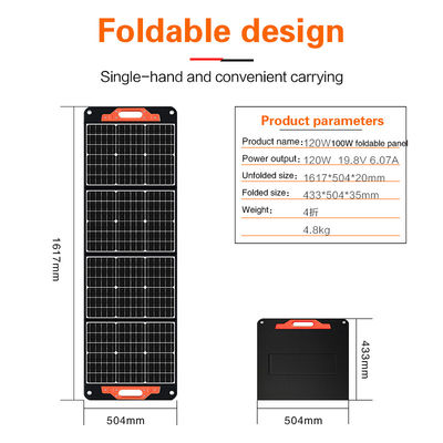 Kits de paneles solares ligeros portátiles de 120W para camper personalizados