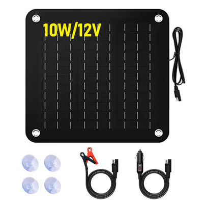 5W Kit de panel de carga de baterías solares monocristalino portátil para automóvil