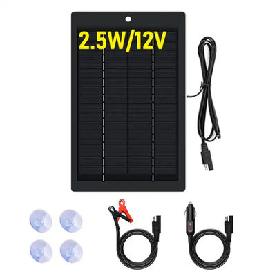 5W Kit de panel de carga de baterías solares monocristalino portátil para automóvil