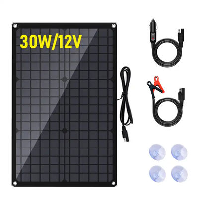 5W Kit de panel de carga de baterías solares monocristalino portátil para automóvil