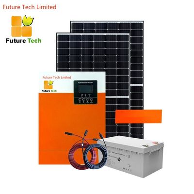 Panneales solares policristalinos con inversores 5.5KW con naranja
