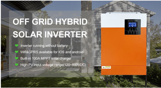 Panneales solares policristalinos con inversores 5.5KW con naranja