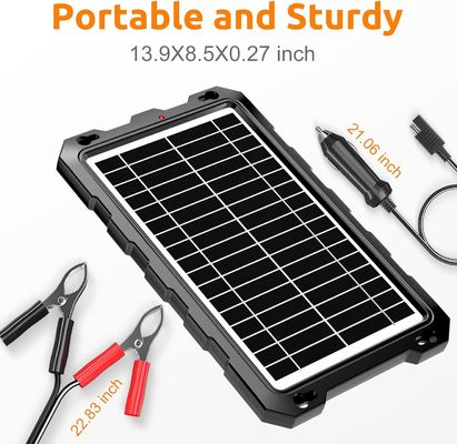 10W 12V batería solar cargador de batería alimentada mantenedor marina