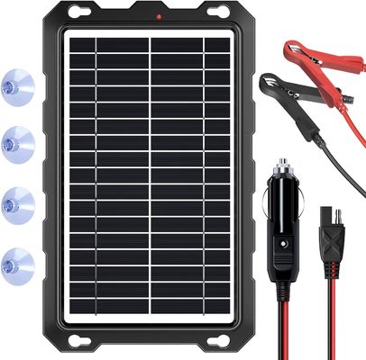 10W 12V batería solar cargador de batería alimentada mantenedor marina