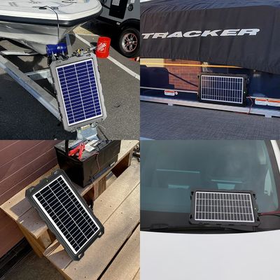 10W 12V batería solar cargador de batería alimentada mantenedor marina