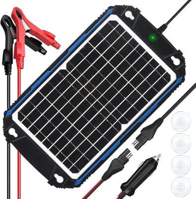12W 12V panel solar Trickle cargador de batería con energía solar MPPT
