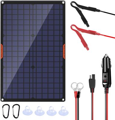 Trickle Camper Solar Batería de Cargador de paquete 30W 12V
