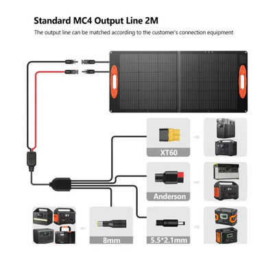 OEM 100w Kit de paneles solares plegables Generador eléctrico IP68