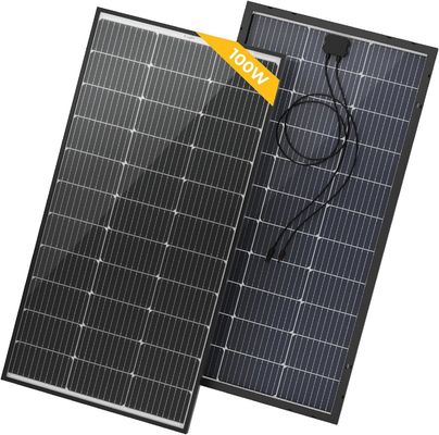 100 vatios panel solar rígido célula de módulo monocristalino 12 voltios 9BB