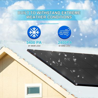 Kit de paneles solares bifaciales monocristalinos fotovoltaicos de 400W 10BB