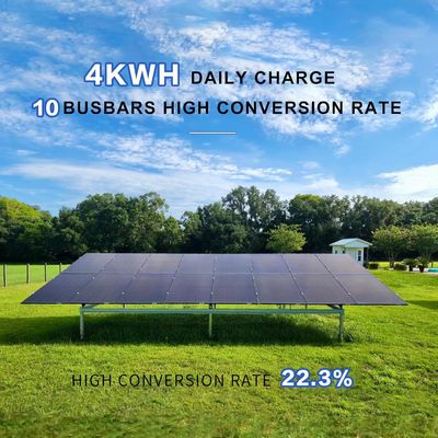 Kit de paneles solares bifaciales monocristalinos fotovoltaicos de 400W 10BB
