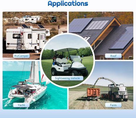 Celdas de paneles solares sólidos monocristalinos fotovoltaicos 12V 180W Compacto