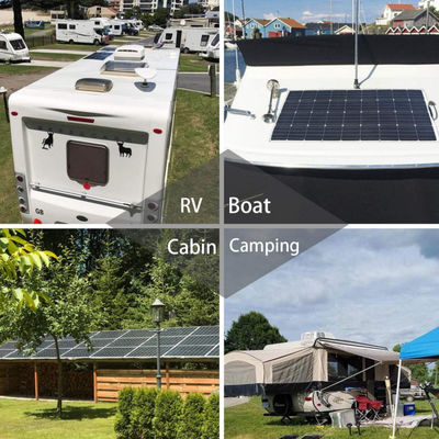 520W paneles solares fotovoltaicos flexibles de película delgada rodante para remolque de camper de barco