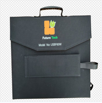 FT60 Panel solar plegable de 60w Cargador mantel impermeable IP65 con negro