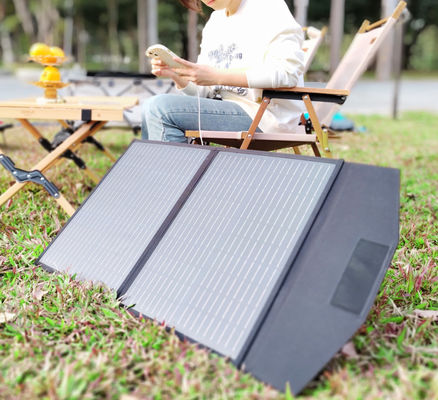 FT60 Panel solar plegable de 60w Cargador mantel impermeable IP65 con negro
