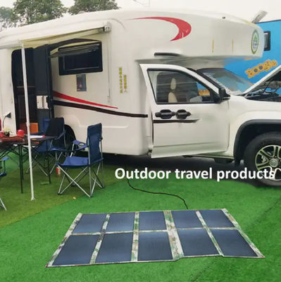 Panel de cubierta solar plegable monocristalino de 200 vatios para camping, remolque, automóvil y marina
