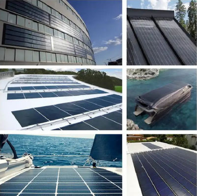 Panel solar flexible de 75 Watt Panel ETFE MC4 a prueba de agua para una fácil instalación