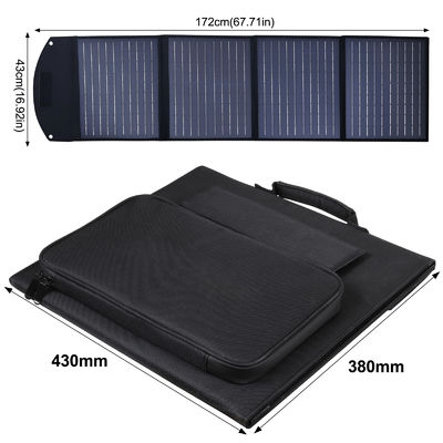 Modulo de paneles solares portátiles impermeables de 140W 12V Célula de silicio monocristalino