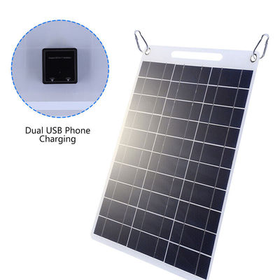 Panel solar portátil de silicio policristalino plegable para senderismo módulo solar de 30W