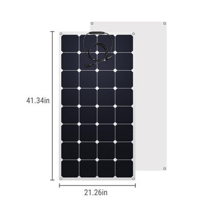 Modulos de paneles solares monocristalinos semiflexibles de 100 W y 12 V