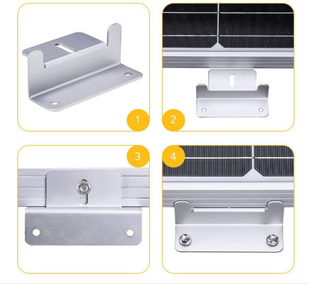 16 unidades Campervans Accesorios de paneles solares Conjuntos de soportes de montaje para techos de azulejos