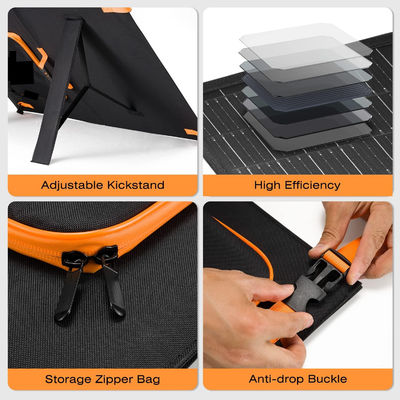 100W fuera de la red cargador solar plegable Kit de paneles solares portátiles para acampar