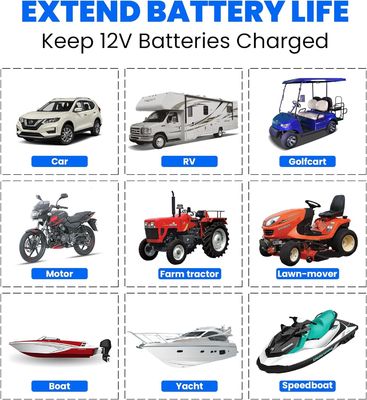 7.5W Cargador de batería solar Rv portátil Cargador de batería de automóvil solar 12V