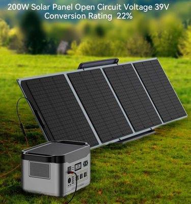 Sistema de paneles solares plegables comerciales de 36V 160w MC4 para estaciones de energía RV fuera de la red