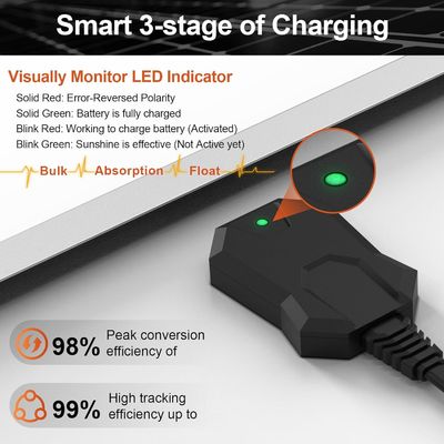 ODM Trickle Carga solar Cargador portátil mantenedor 10W 12V