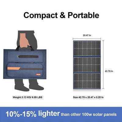 Cubierta solar plegable flexible para centrales eléctricas 105W 20V