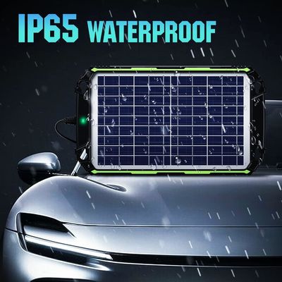 10W 12V Cargador de batería solar resistente al agua mantenedor para auto barco RV marina