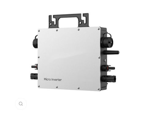 600W 2000W Micro Invertidor Solar Clase I Para plantas de energía de balcón con blanco y negro