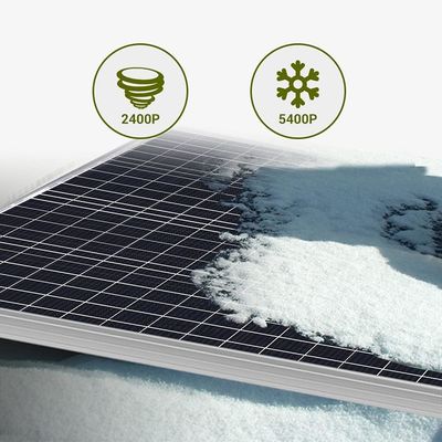 100W 12V 9BB paneles solares fotovoltaicos de balcón para autocaravanas embarcación marina