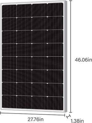 Modulo de células fotovoltaicas monocristalinas de 160W fuera de red Panel solar mono poli 12V
