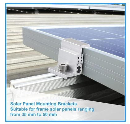 Accesorios de paneles solares ajustables Kit de canaletas de tierra para el sistema de montaje fotovoltaico