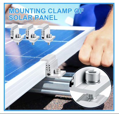 Accesorios de paneles solares ajustables Kit de canaletas de tierra para el sistema de montaje fotovoltaico