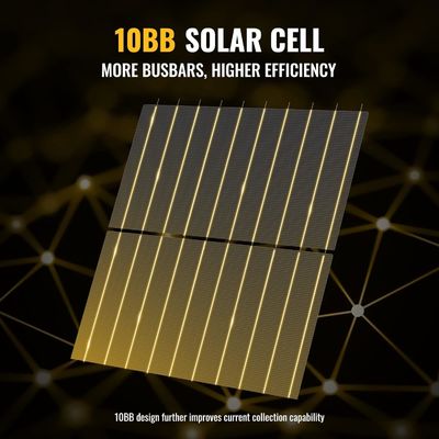 400W 10BB Panel solar rígido ligero Modulo solar mono OEM