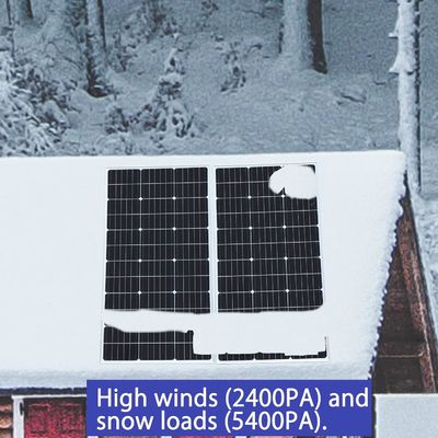 200 Watt 24V Panel solar rígido Modulo monocristalino fuera de la red