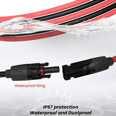 10AWG Cables de extensión fotovoltaicos Accesorios para paneles solares portátiles