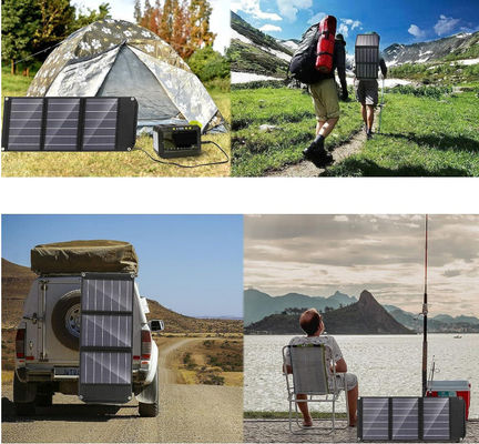 Protección IP65 de la impermeabilidad de los paneles solares portátiles para acampar