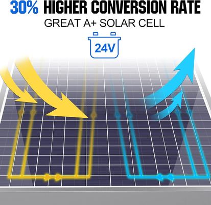 30 Watt 24V Kit de panel solar Trickle Cargador Controlador de mantenimiento