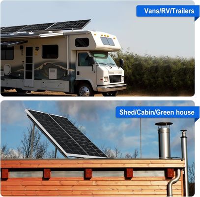 Kit de paneles solares monocristalinos MPPT desconectado de la red 400 Watt 12V