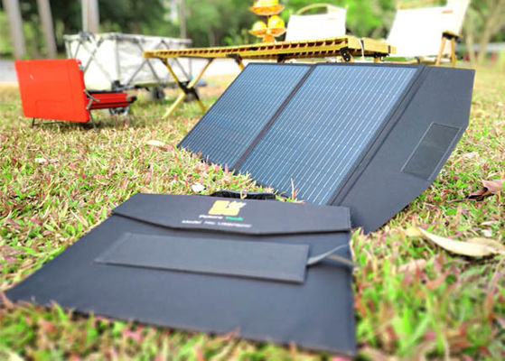 FTB30W 30w paneles solares de manta plegable cargador de batería con negro para exteriores