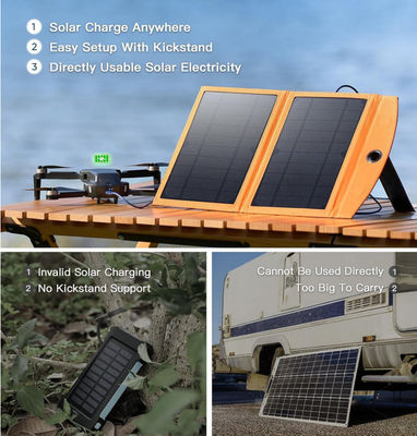 Cargador solar portátil de 10W Panel solar de célula única 5V 3A