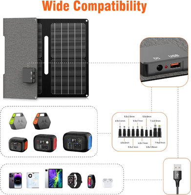 30 Watt Balcón portátil Paneles solares Silicio monocristalino a prueba de agua