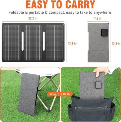 30 Watt Balcón portátil Paneles solares Silicio monocristalino a prueba de agua