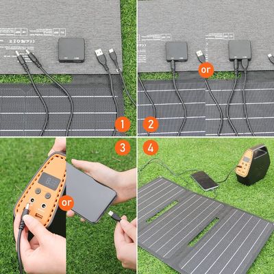 30 Watt Balcón portátil Paneles solares Silicio monocristalino a prueba de agua