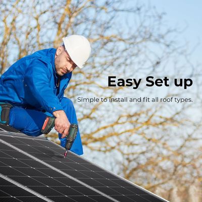 Panel fotovoltaico monocristalino para balcón 100 W 12V OEM